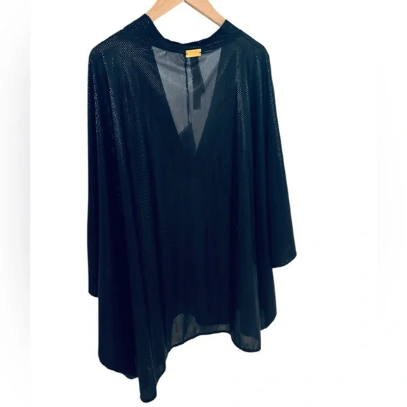 BALMAIN***Black Over-Sized Sheer V-Neck Tunic***Small $785 - Picture 5 of 7
